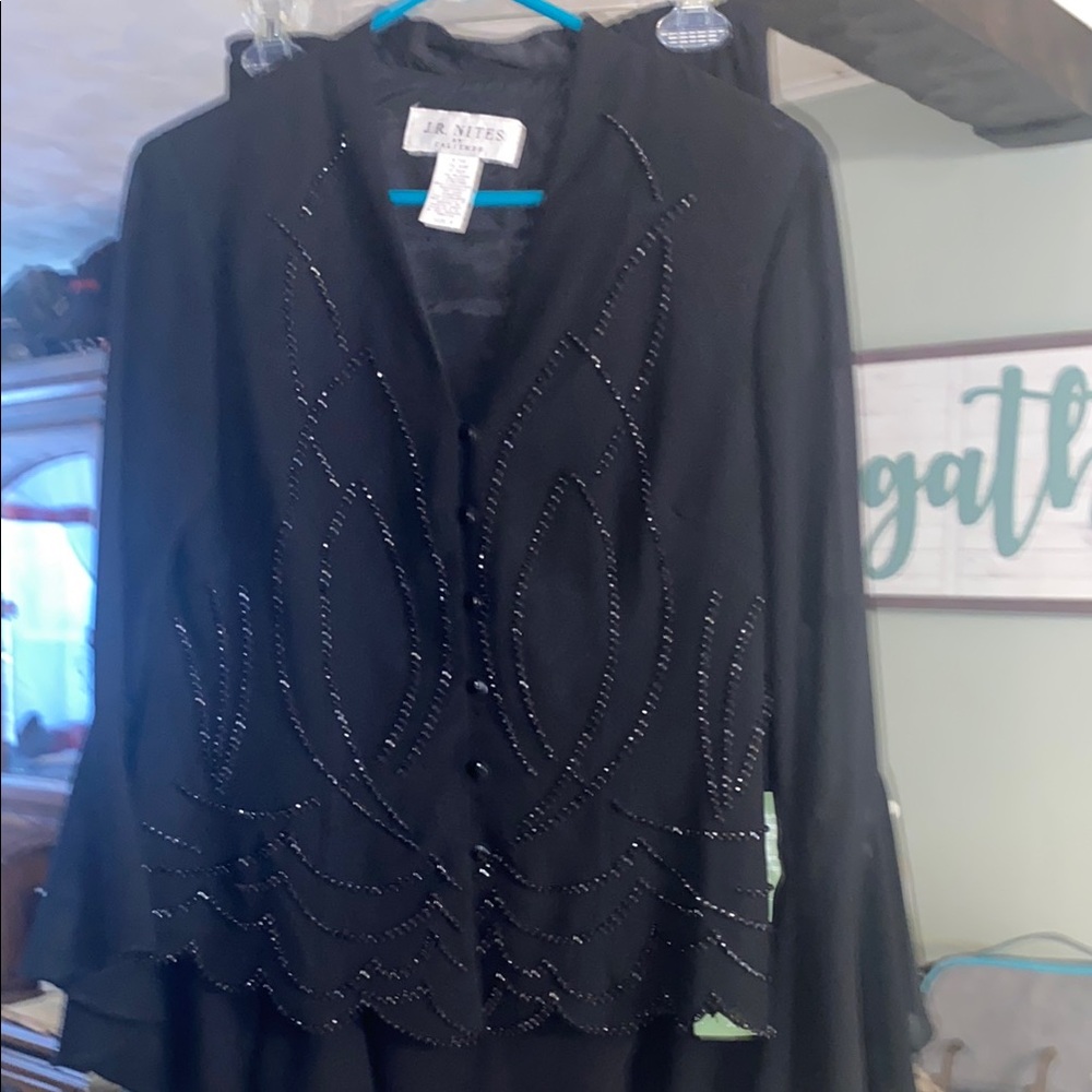 JR Nites Black Beaded Jacket